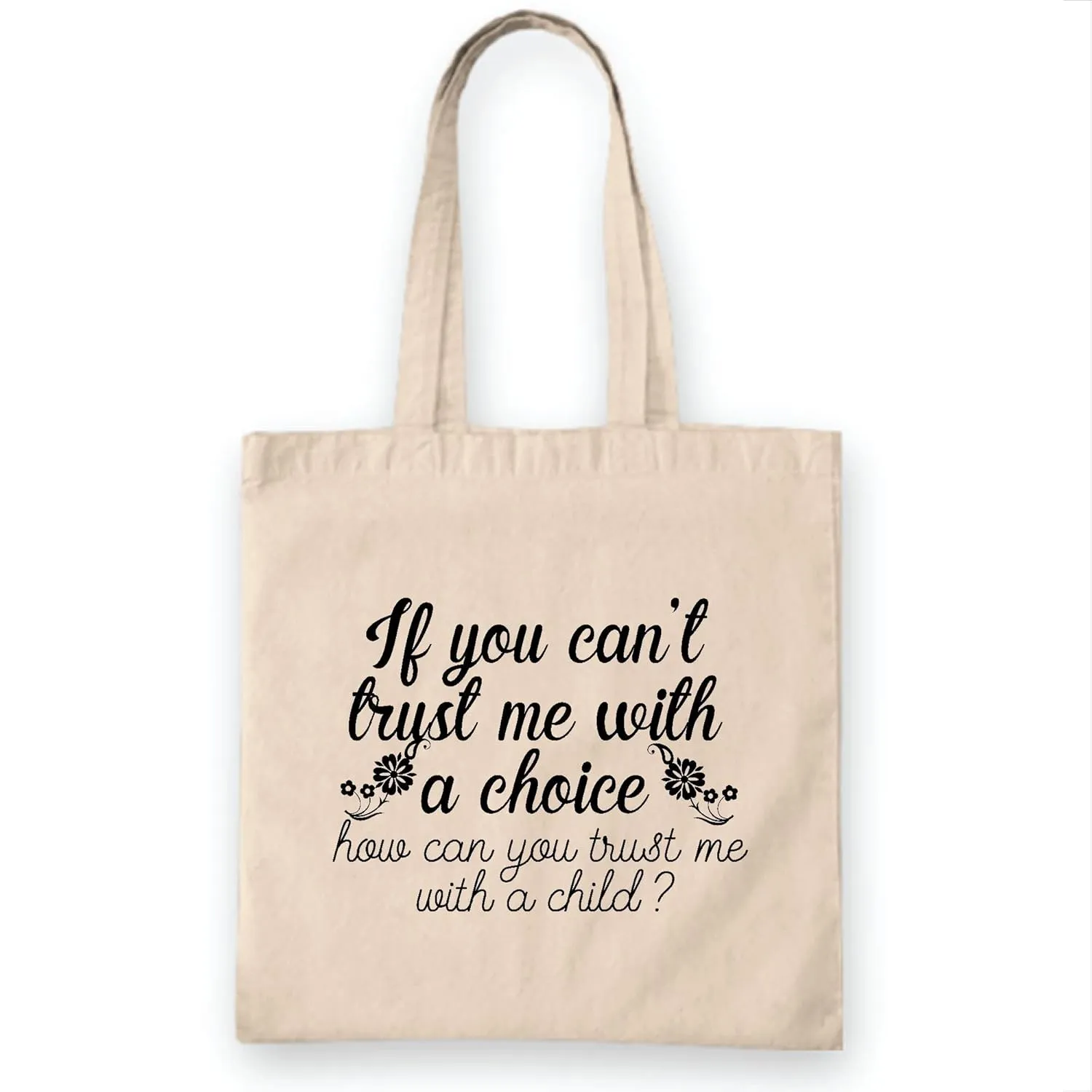 Gift for Pro Choice Supporters Womens Rights Fundamental Rights Women Empowerment Natural White Multicolor Canvas Tote Bag