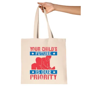 Gift For Tutoring Parents Invest in Your Childs Future Natural Multicolor Canvas Tote Bag