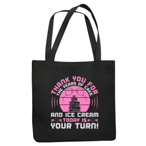 Gift Ideas For Someone Special Celebrating A Year Of Success Navy Black Multicolor Canvas Tote Bag