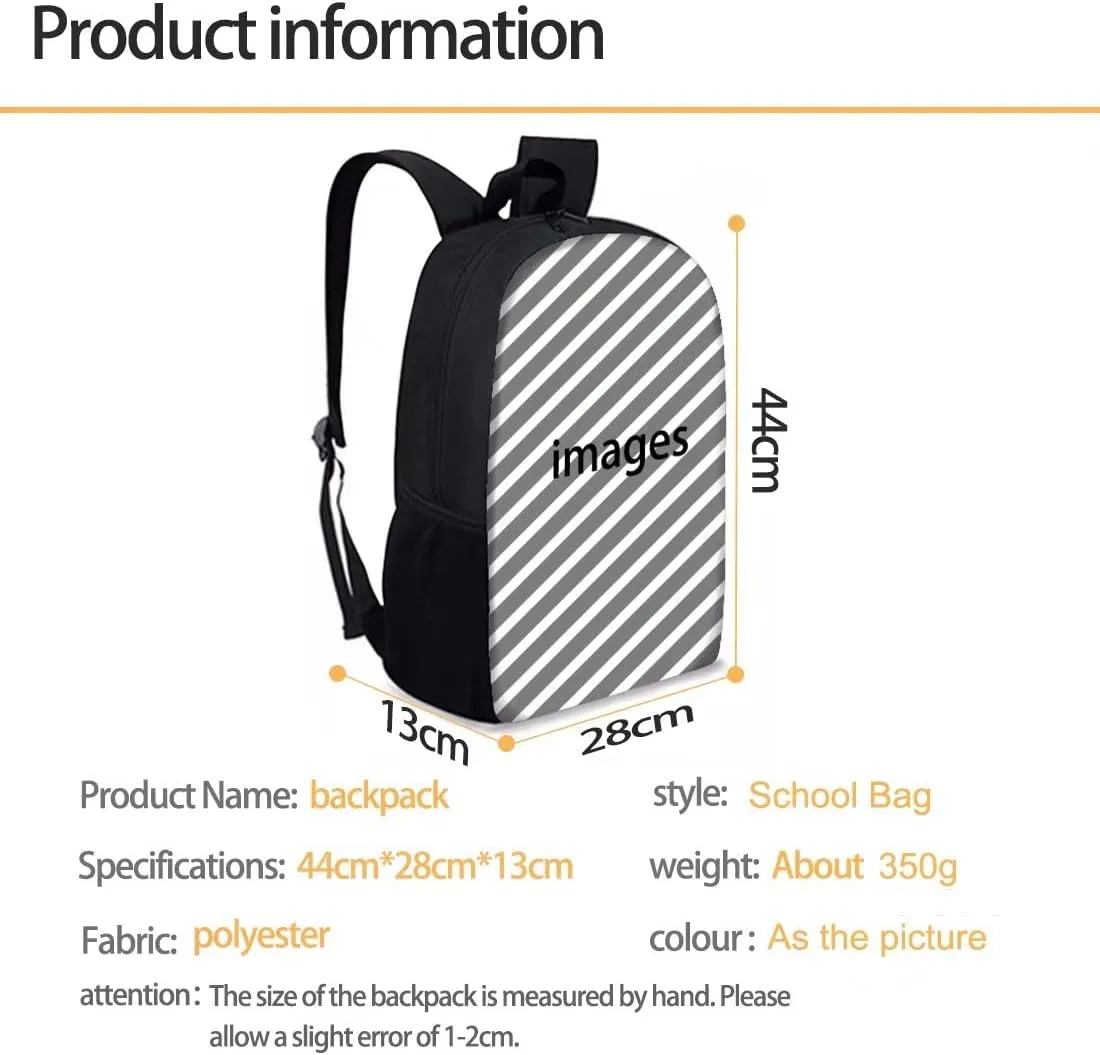 GIFTPUZZ Beach School Bags Backpack Fashion Travel Shoulder Bag Preschool Kids Lightweight Bookbag Durable Outdoor Casual Daypack Knapsack 17" Large Hiking Bag