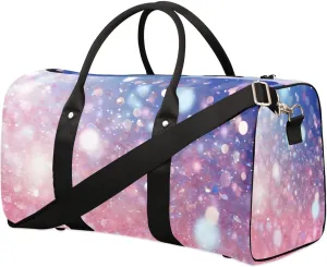 Glitter Travel Duffel Bag for Women Men Waterproof Foldable Overnight Weekender Bag Large Capacity Sports Gym Bag