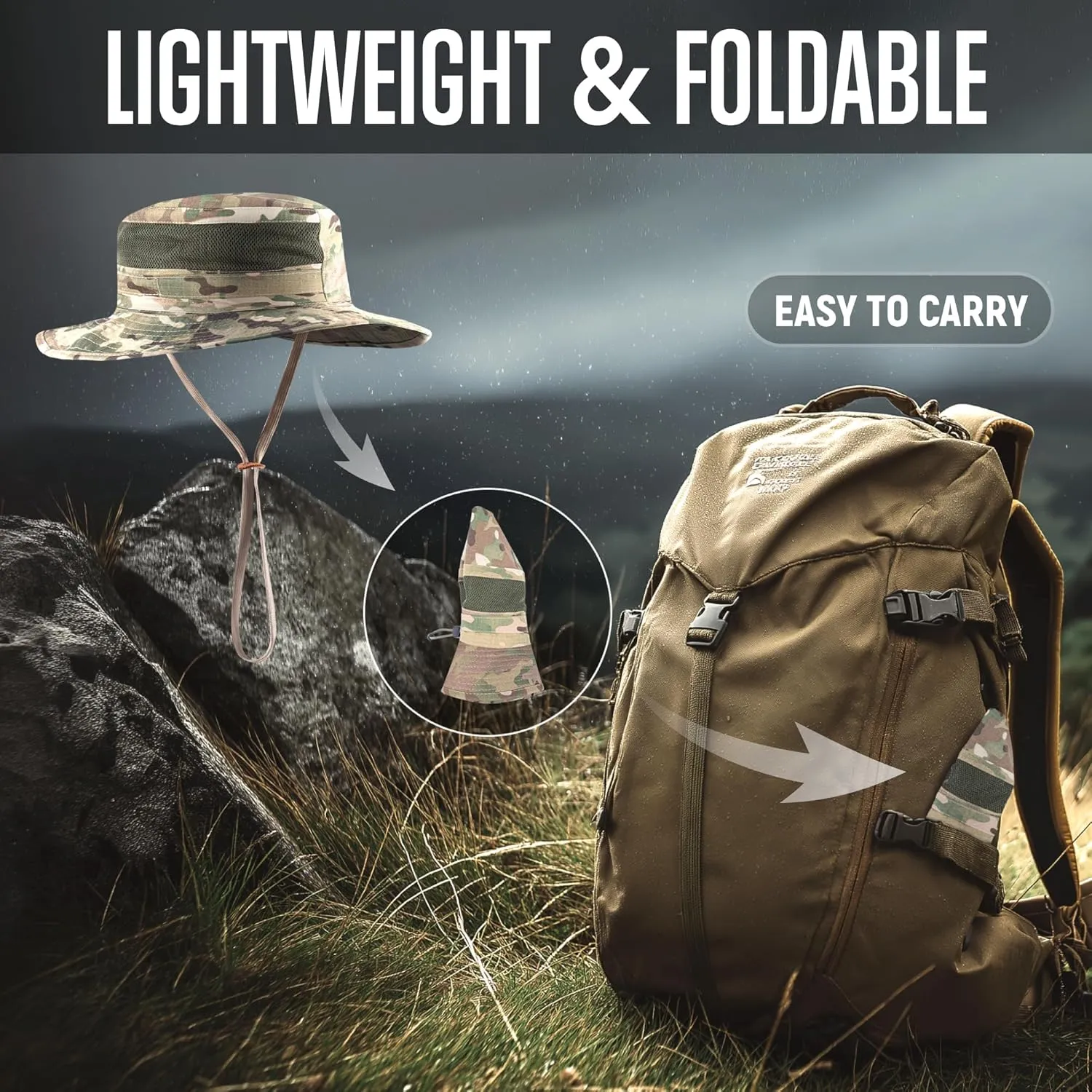 GLORYFIRE Boonie Hat Military Tactical Boonie Hats for Men Women Hunting Fishing Outdoor