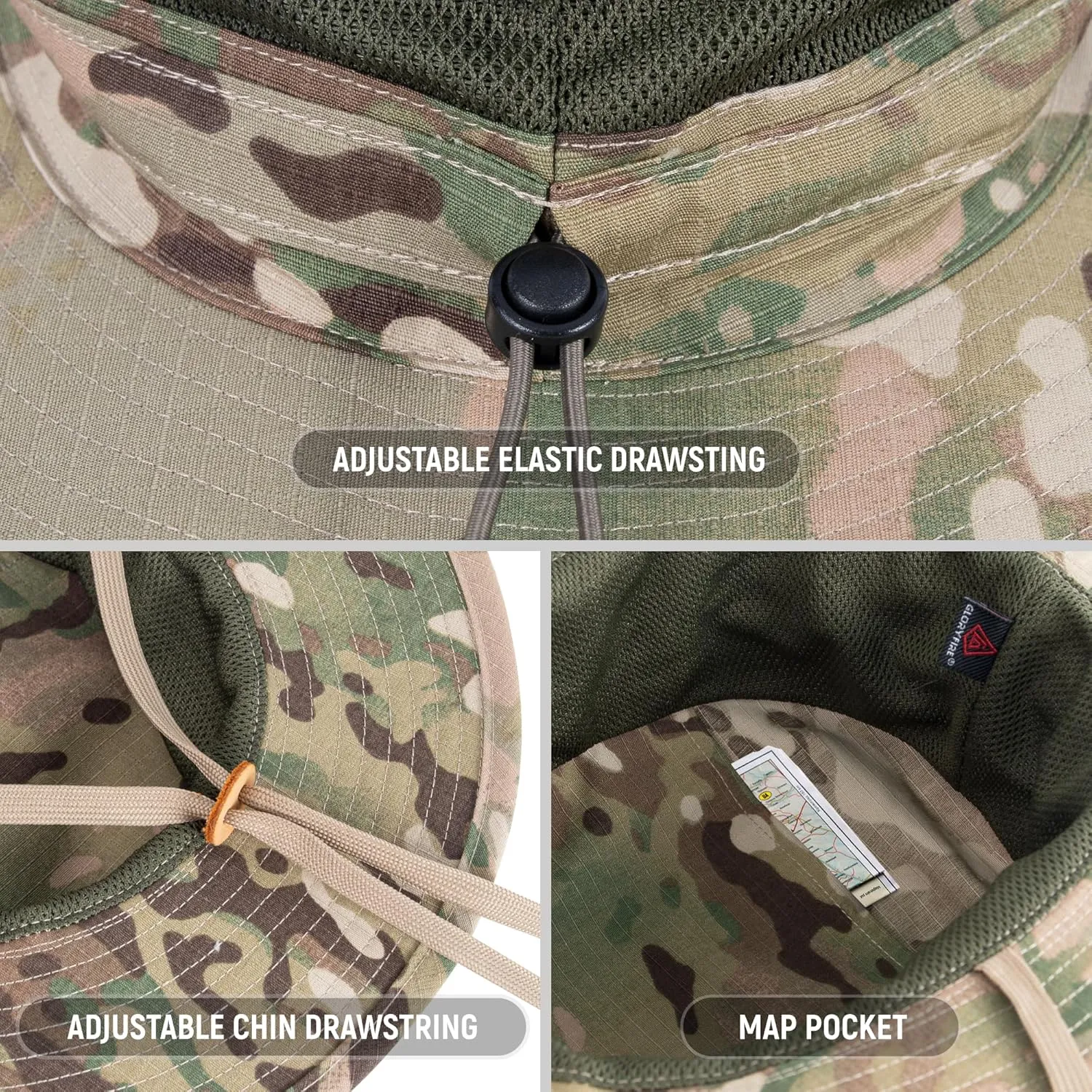 GLORYFIRE Boonie Hat Military Tactical Boonie Hats for Men Women Hunting Fishing Outdoor