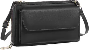 GOIACII Phone Card Wallet RFID Blocking Ladies Purse Crossbody Bags for Women