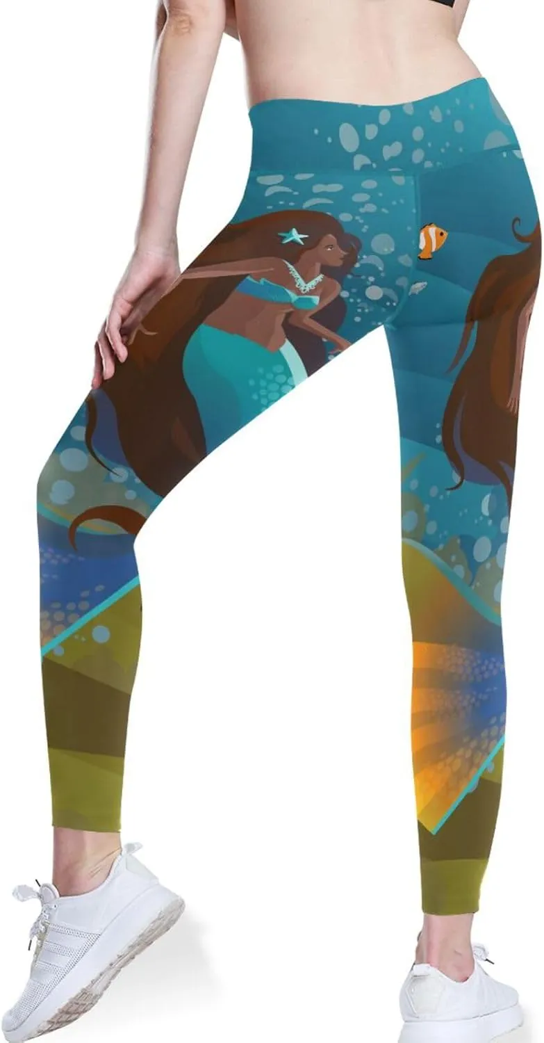 Gold Tribal Arrow High Waisted Leggings for Women - Full Length Capri Buttery Soft Yoga Pants for Workout Athletic