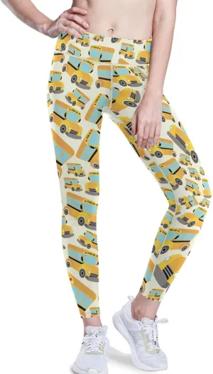 Gold Tribal Arrow High Waisted Leggings for Women - Full Length Capri Buttery Soft Yoga Pants for Workout Athletic