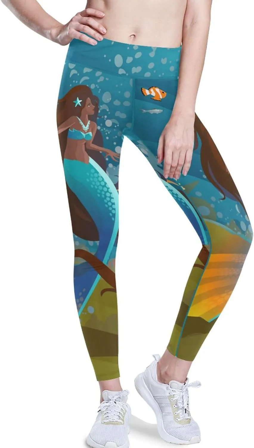 Gold Tribal Arrow High Waisted Leggings for Women - Full Length Capri Buttery Soft Yoga Pants for Workout Athletic