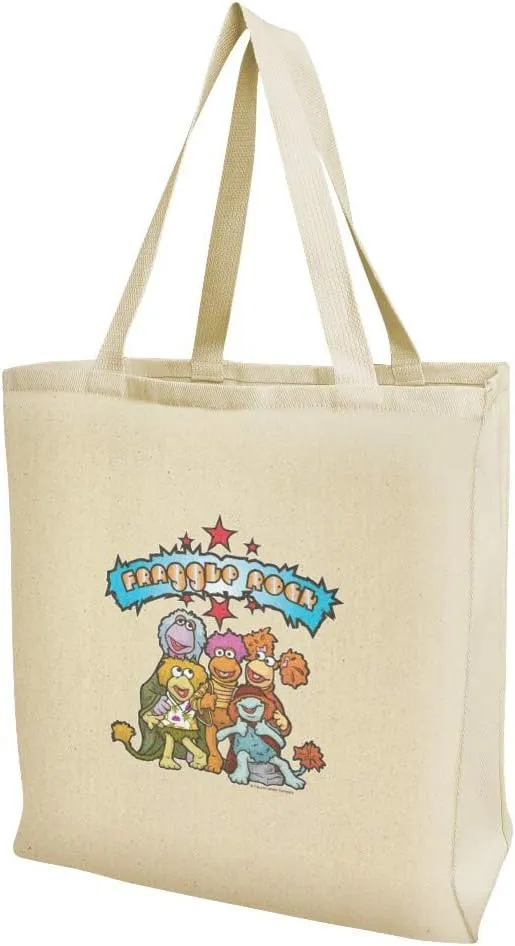 GRAPHICS & MORE Fraggle Rock Cartoon Grocery Travel Reusable Tote Bag