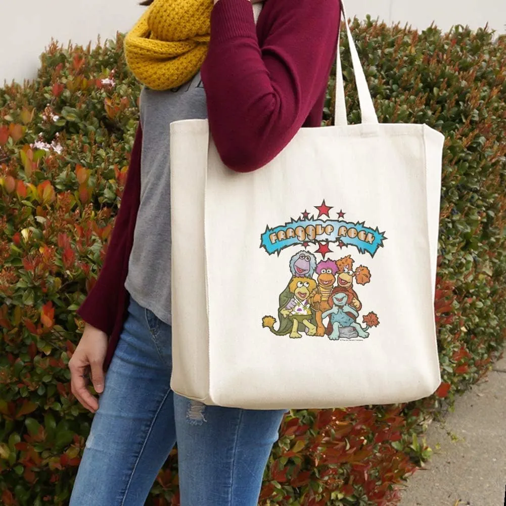 GRAPHICS & MORE Fraggle Rock Cartoon Grocery Travel Reusable Tote Bag