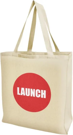 GRAPHICS & MORE Red Launch Button Design Funny Grocery Travel Reusable Tote Bag