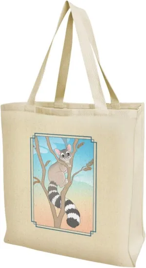 GRAPHICS & MORE Ring-tailed Cat Grocery Travel Reusable Tote Bag
