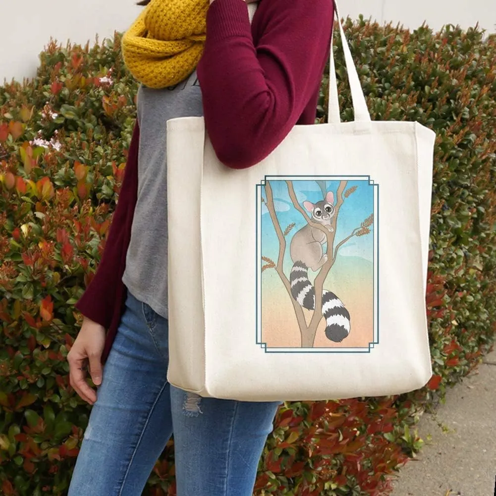 GRAPHICS & MORE Ring-tailed Cat Grocery Travel Reusable Tote Bag