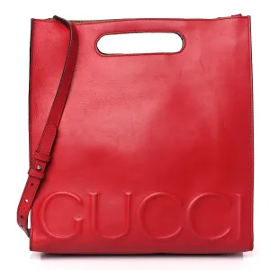Gucci Xl Unique Easy returns Embossed Tote Calfskin Medium