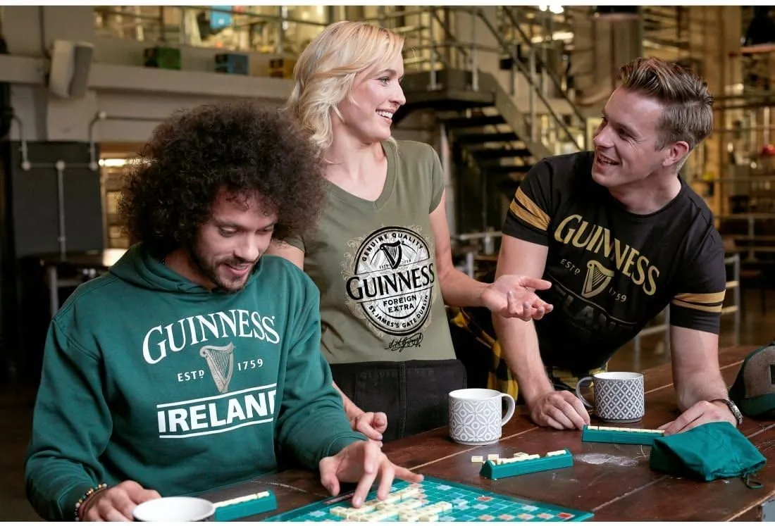 Guinness Green Ireland Harp Unisex Pullover Hoodie Hooded Sweatshirt