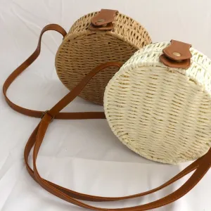 Hand-woven Candy Color Crossbody Bag