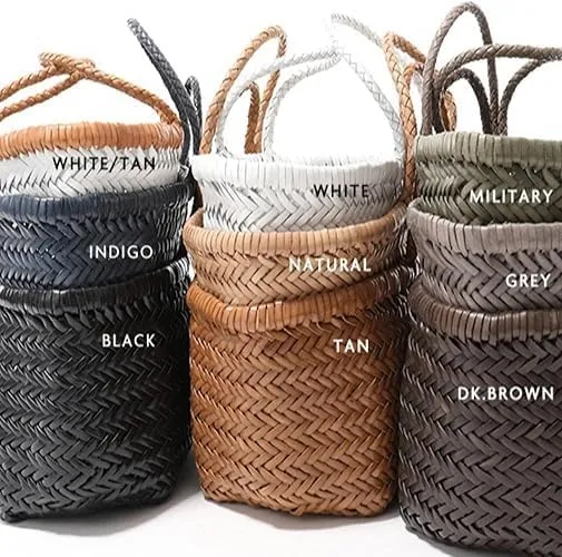 Handcrafted Woven Leather Tote Bag 45 Yozone - YOCO (Y9988045YZ) Elegant Luxury Leather Tote for Daily Use, Versatile Design