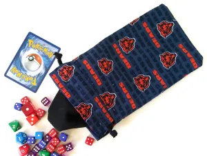 Handmade Drawstring bag -  Chicago Bears bag