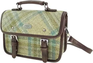 Harris Tweed Bervie Mini Satchel Bag With Adjustable & Removable Shoulder Strap