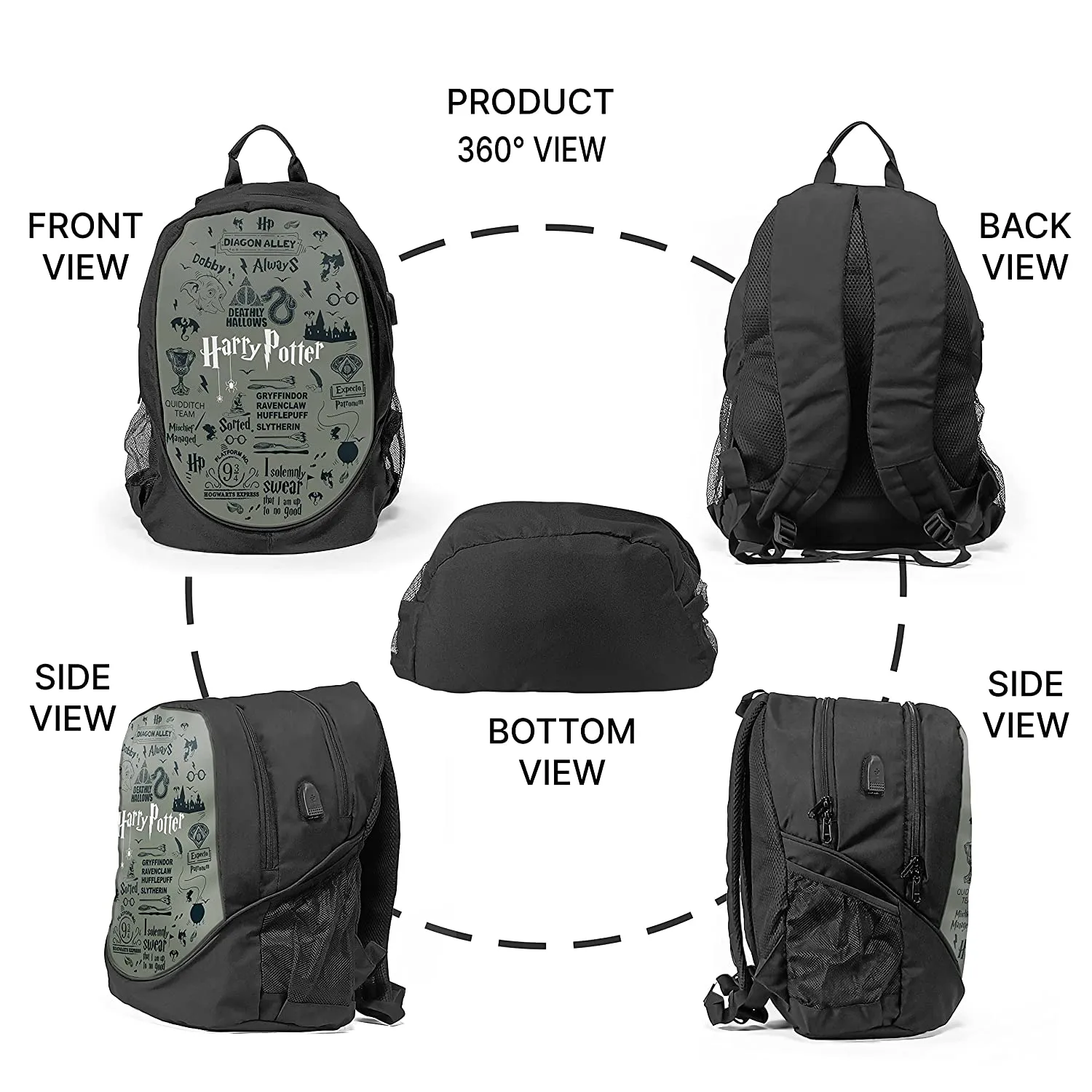 Harry Potter - Multicolor Design Backpacks