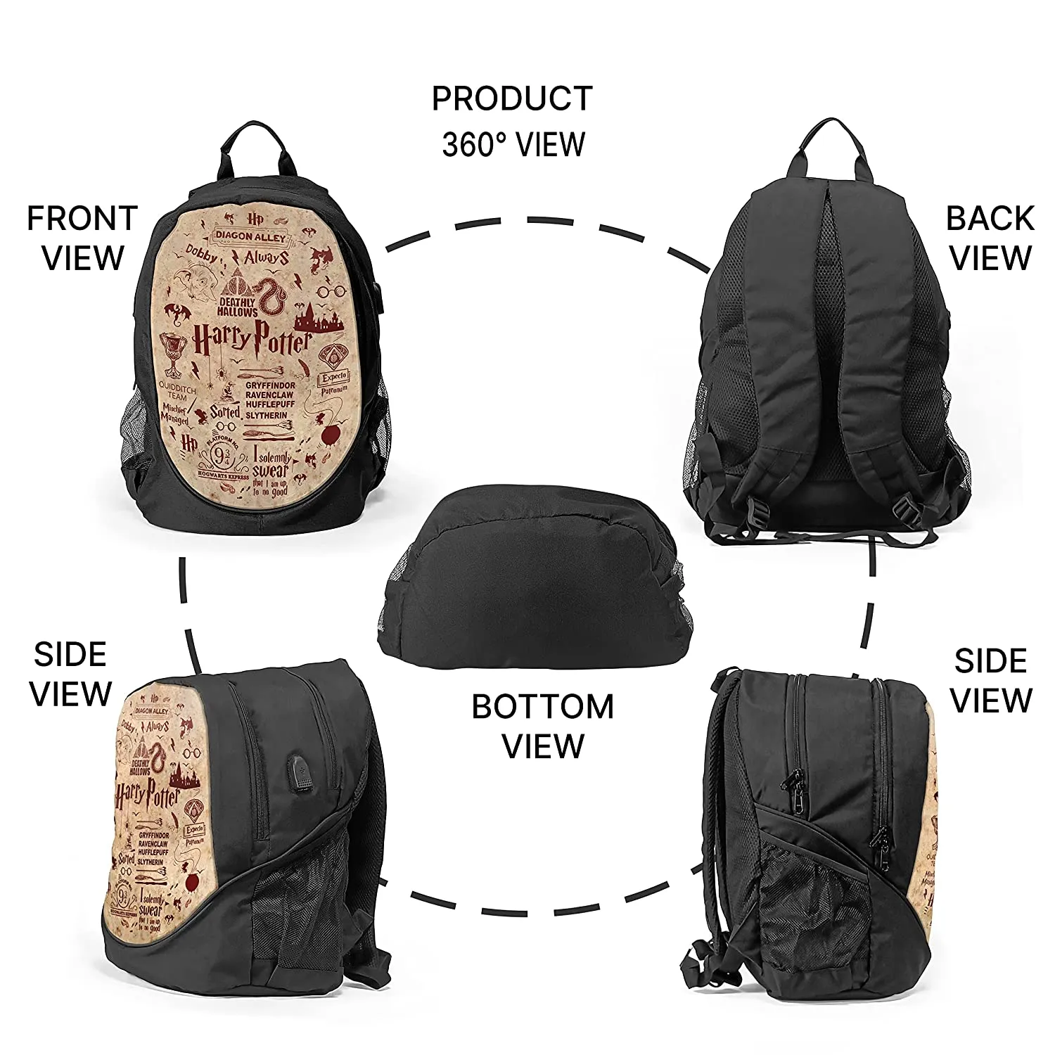 Harry Potter - Multicolor Design Backpacks