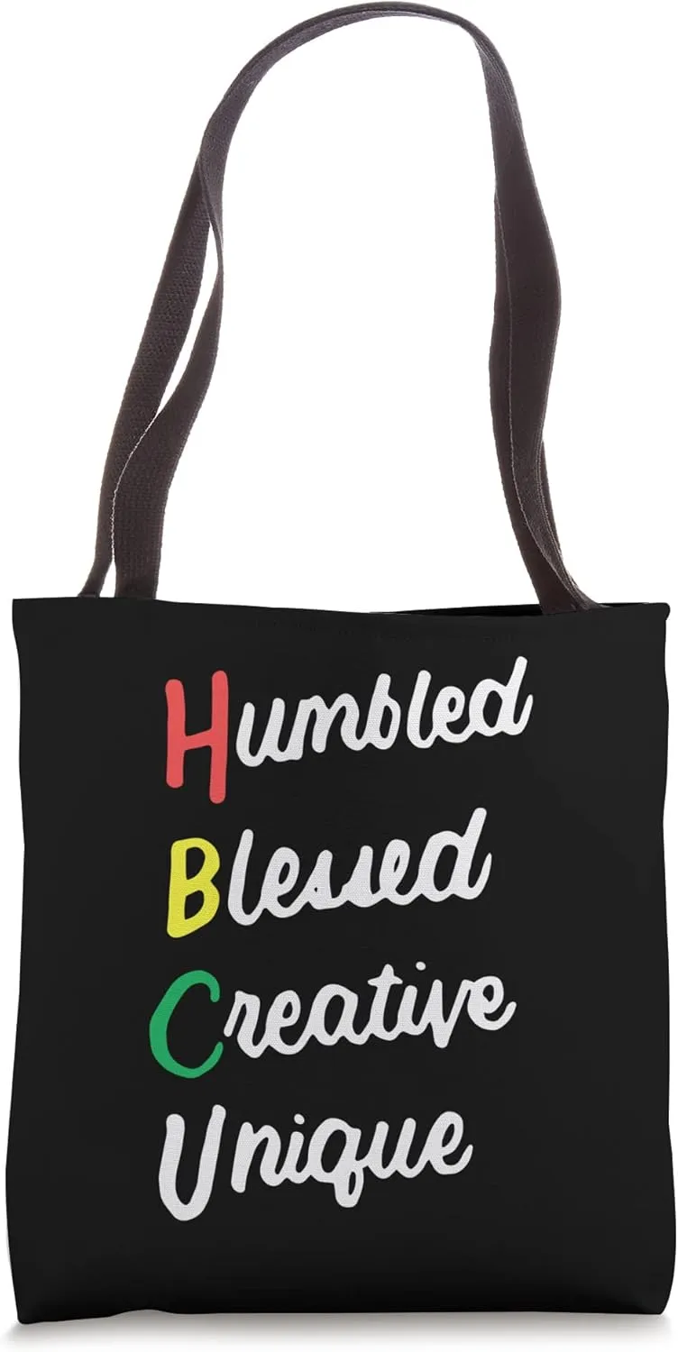 HBCU Apparel African Humbled Blessed Creative Unique Tote Bag