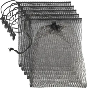 HEMOTON 6Pcs Bags Durable Filtration Mesh for Fish Tank Mechanical Filtration Breathable Design for Optimal Water Flow