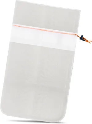HH1510 Ultra Fine Debris Bag Replacement for Hammer-Head Swimming Pool Cleaner Bag, Pool Vacuum Superfine Bags, 75 Micron Ultrafine Volcanic Bag with Cleat, White