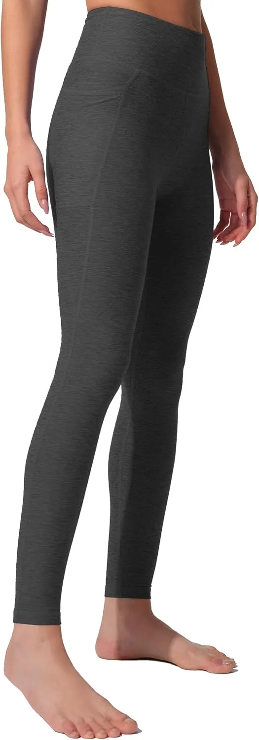 High Waist Yoga Pants with 2 Side Pockets,Ultra Soft Tummy Control Athletic Leggings for Women