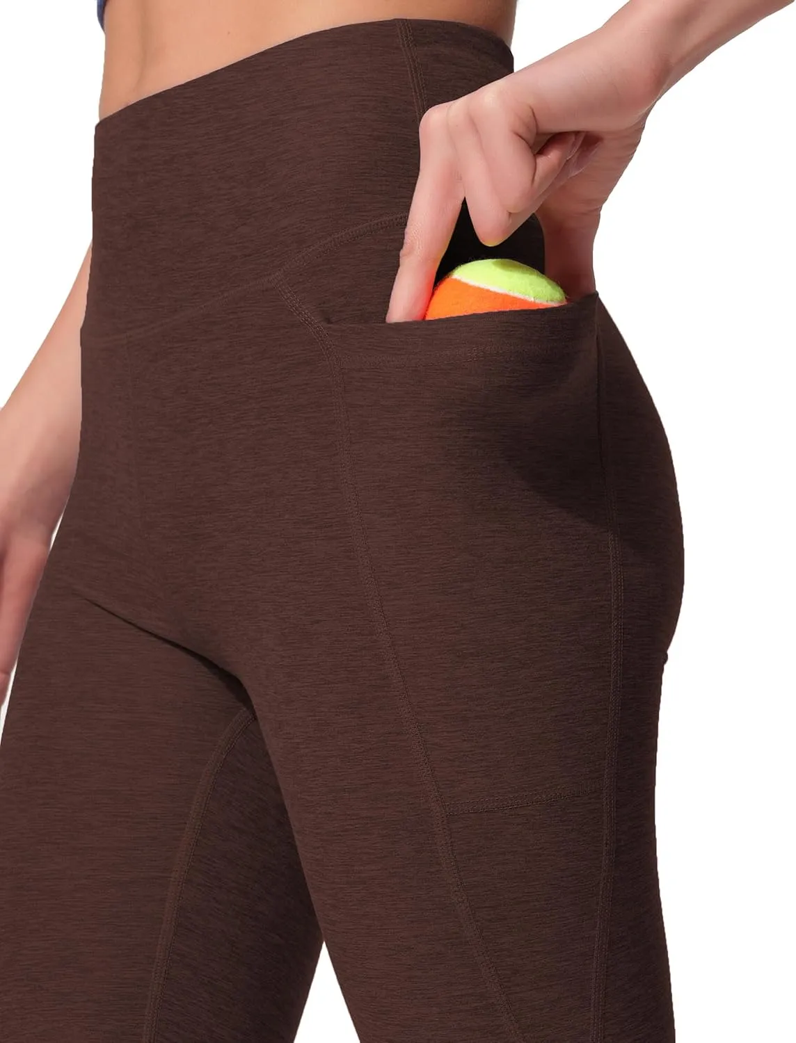 High Waist Yoga Pants with 2 Side Pockets,Ultra Soft Tummy Control Athletic Leggings for Women