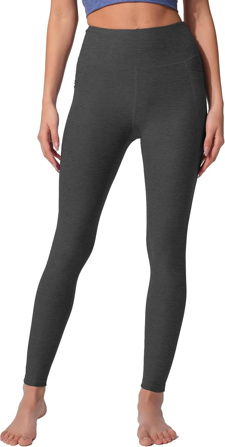 High Waist Yoga Pants with 2 Side Pockets,Ultra Soft Tummy Control Athletic Leggings for Women
