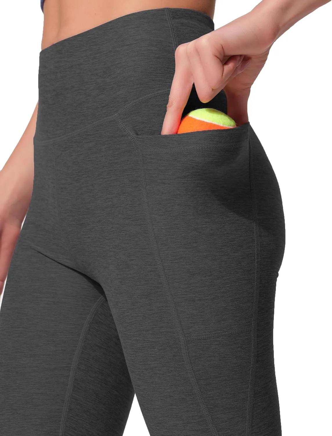 High Waist Yoga Pants with 2 Side Pockets,Ultra Soft Tummy Control Athletic Leggings for Women