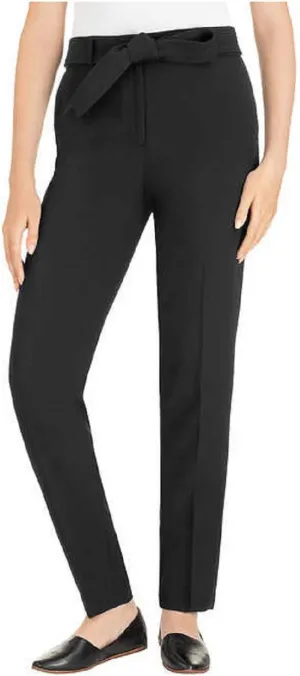 Hilary Radley Ladies' Tie Front Dress Pant (Black, 6)