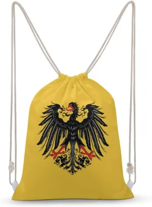 Historical Flag of Holy Roman Empire Fashion Drawstring Backpack Waterproof Travel Sports Gym Bag Unisex