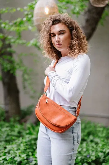 Holly Foldover Satchel Crossbody Belt Bag