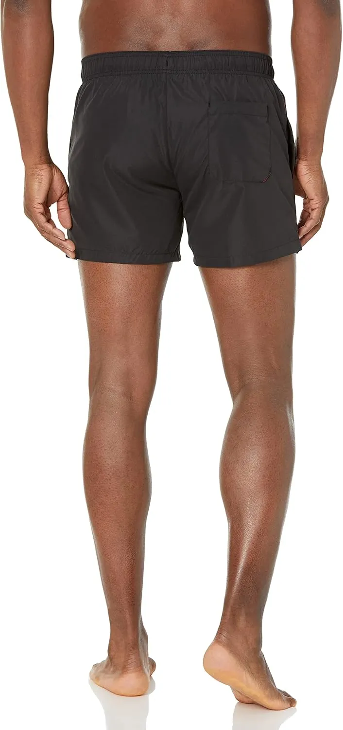 HUGO Men's Vertical Logo Swim Trunks