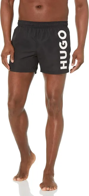 HUGO Men's Vertical Logo Swim Trunks