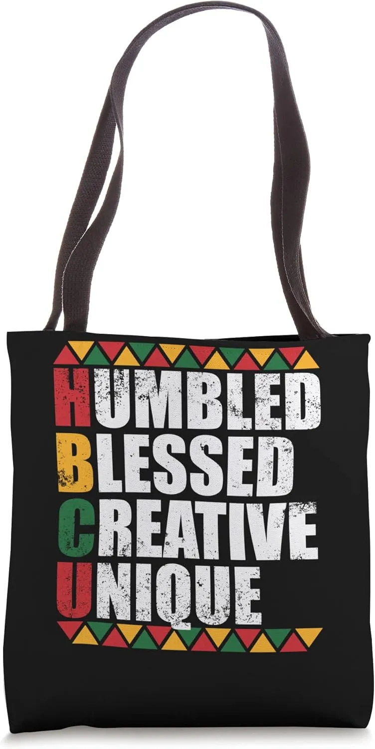 Humbled Blessed Creative Unique Historically Black U HBCU Tote Bag