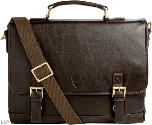 Hunter 15" Laptop Compatible Leather Briefcase