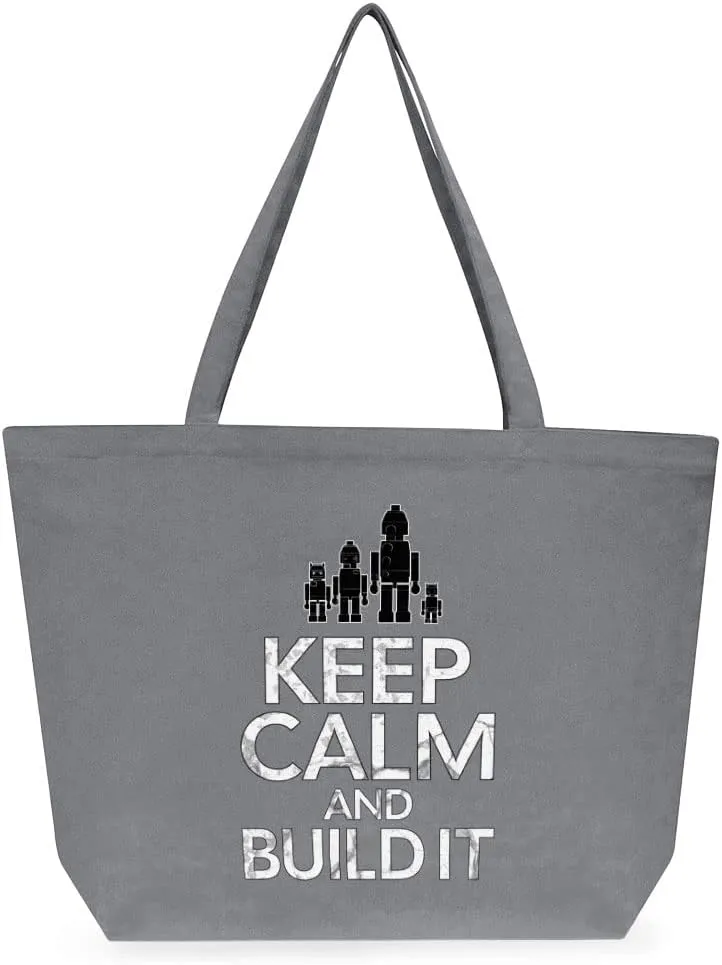I Can't Adult Today Cotton Tote Bag - Unique Large Tote Bag - Colorful Shopping Bag
