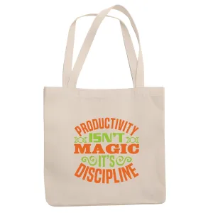 Improve Productivity with Roller Coaster Method Discover the Discipline for Successful Results Gift for All Natural White Multicolor Canvas Tote Bag