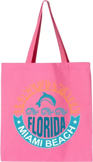 inktastic Miami Beach Florida Travel Trip Tote Bag