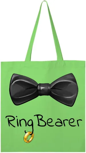 inktastic Ring Bearer- Black Bow Tie Tote Bag