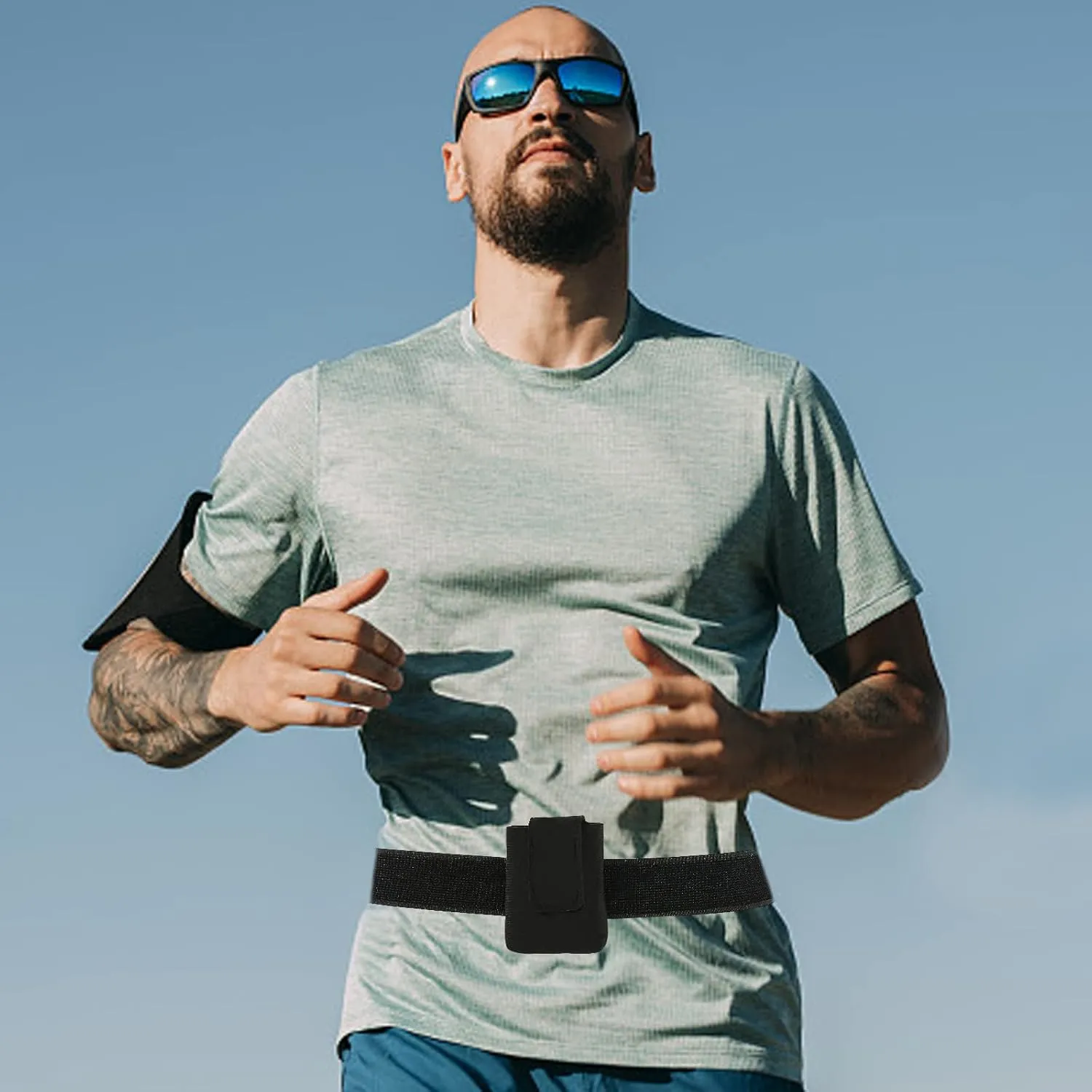 Insulin Pump Holder Waist Belt - Compatible with t:Slim/t:Slim X2 - Adjustable Diabetic Pump Case - Diabetic Insulin Pump Belts Armband for Adults & Kids - Diabetic Pouch Belt for Sports (M Waist)