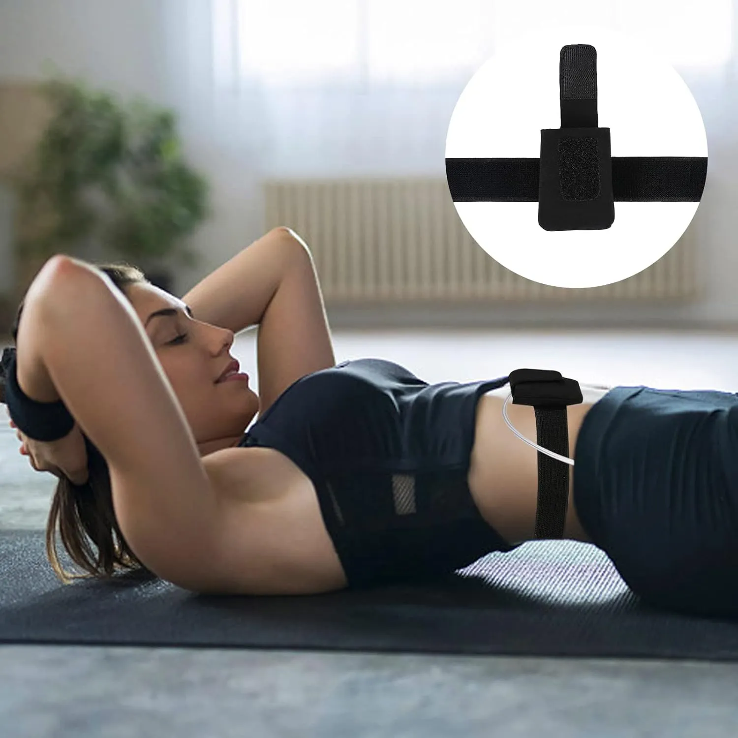 Insulin Pump Holder Waist Belt - Compatible with t:Slim/t:Slim X2 - Adjustable Diabetic Pump Case - Diabetic Insulin Pump Belts Armband for Adults & Kids - Diabetic Pouch Belt for Sports (M Waist)