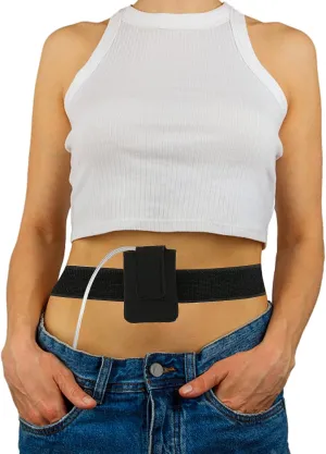 Insulin Pump Holder Waist Belt - Compatible with t:Slim/t:Slim X2 - Adjustable Diabetic Pump Case - Diabetic Insulin Pump Belts Armband for Adults & Kids - Diabetic Pouch Belt for Sports (M Waist)