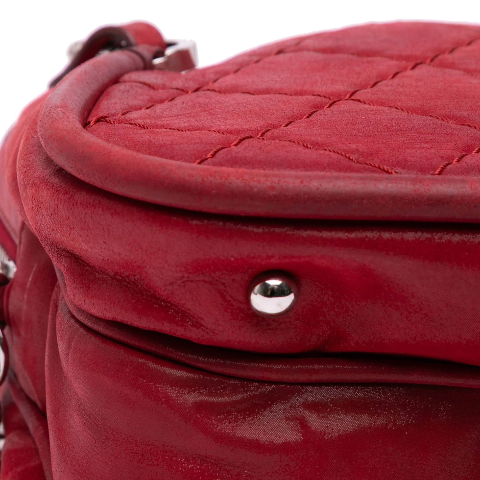 Iridescent Quilted Calfskin Relax CC Satchel