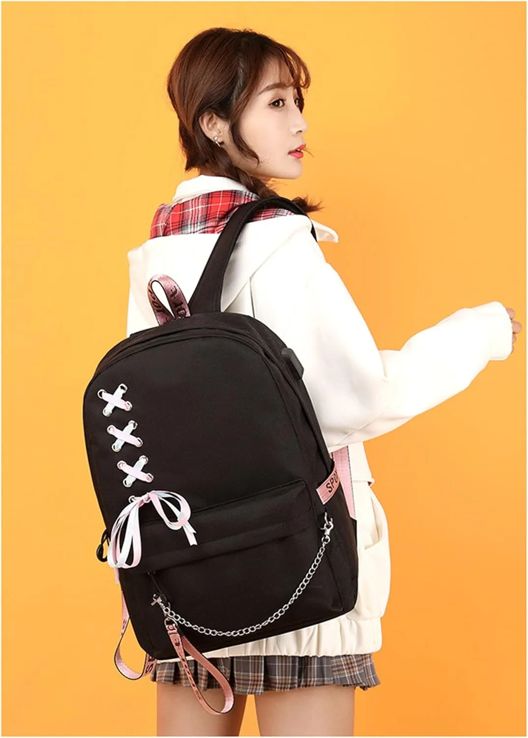 ISaikoy Anime Toilet-bound Hanako-kun Backpack Shoulder Bag Bookbag Student School Bag Daypack Satchel 11