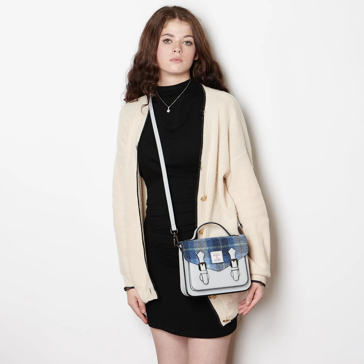 Islander® The Calton Satchel - Ladies Satchel With HARRIS TWEED - Small and Medium