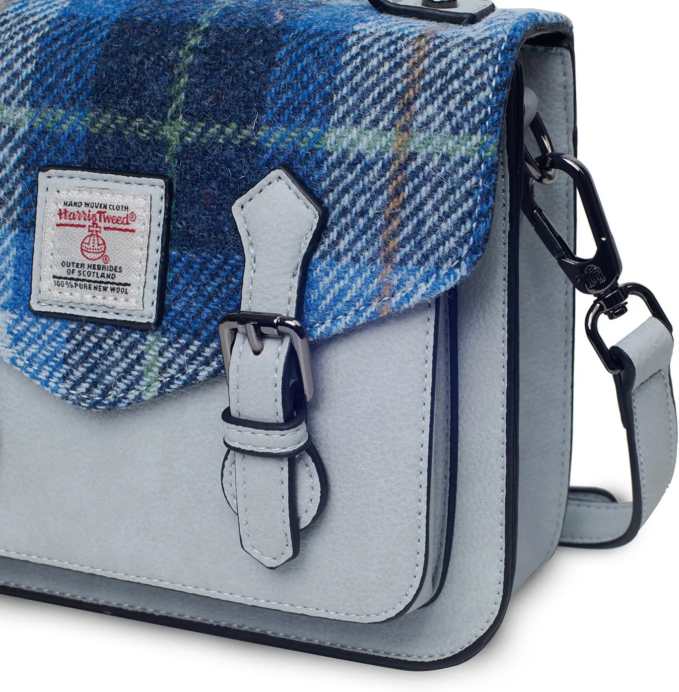Islander® The Calton Satchel - Ladies Satchel With HARRIS TWEED - Small and Medium