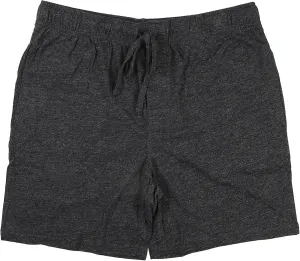IZOD Mens Heather Knit Pocket Sleep Short Large Dark grey